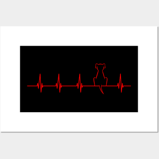 My heart beats for dogs Posters and Art